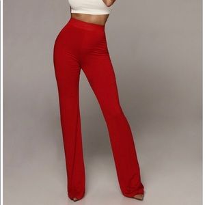 RED NOT SO YOGA JLUXBASIX PANTS